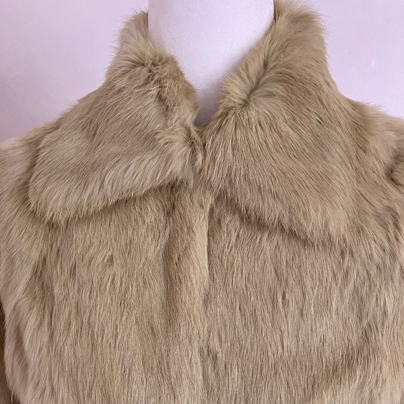 Vintage Soft-Lime Green Fur Jacket - Picture 2 of 9